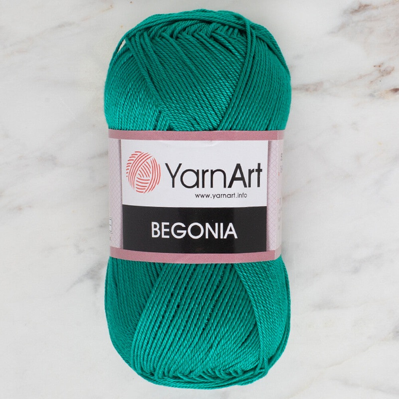 YarnArt Begonia 50gr Knitting Yarn, Green – 6334