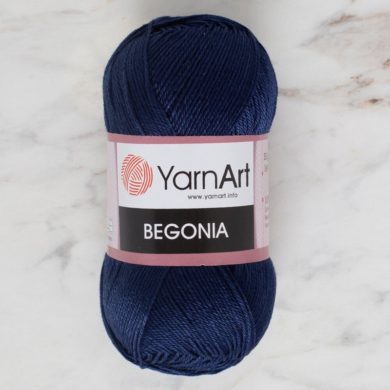 YarnArt Begonia 50gr Knitting Yarn, Navy Blue – 0066