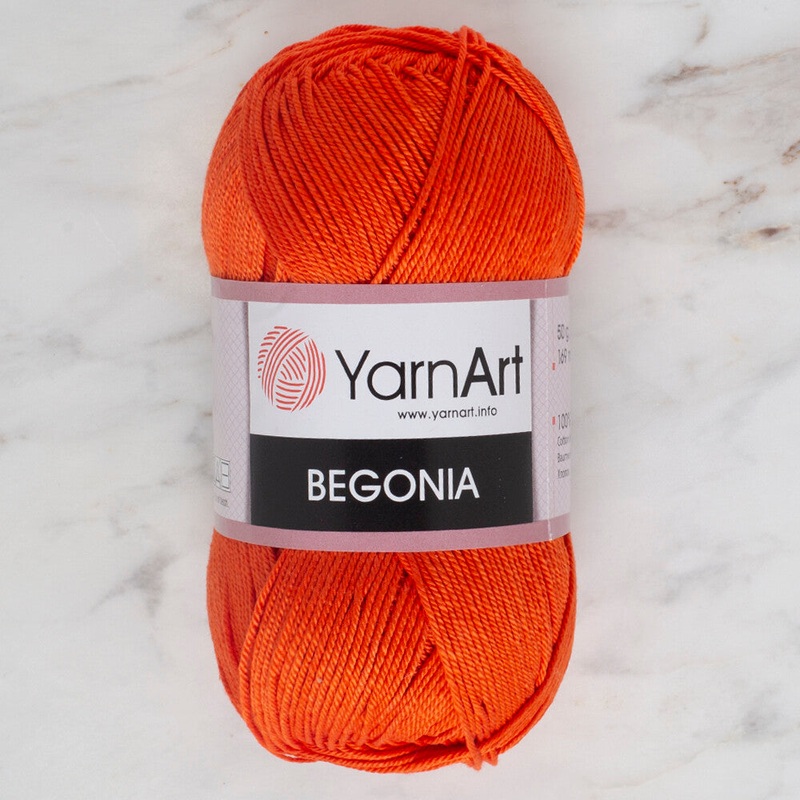 YarnArt Begonia 50gr Knitting Yarn, Orange – 5535