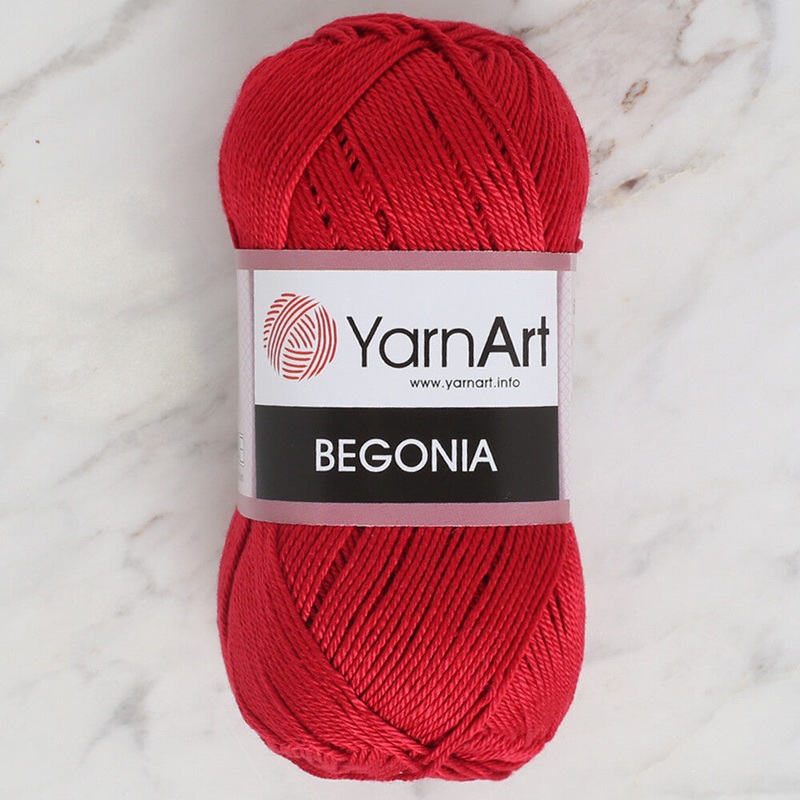 YarnArt Begonia 50gr Knitting Yarn, Red – 5020