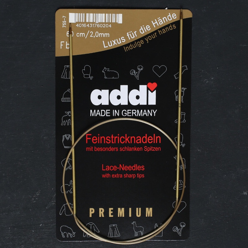 Addi 2mm 60cm Lace Circular Knitting Needles – 755-7