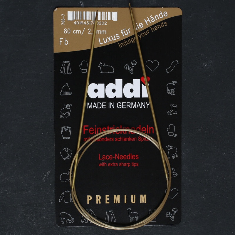 Addi 2mm 80cm Lace Circular Knitting Needles – 755-7