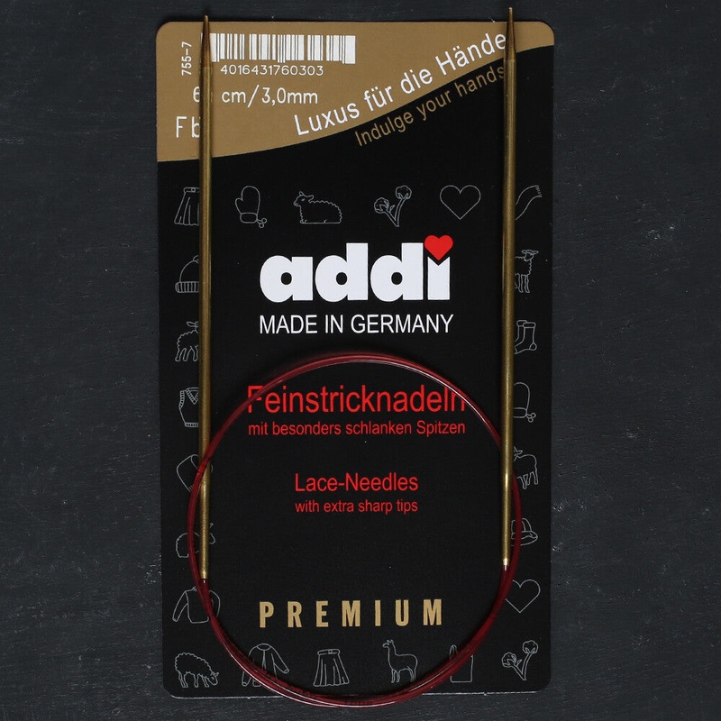 Addi 3mm 60cm Lace Circular Knitting Needles – 755-7