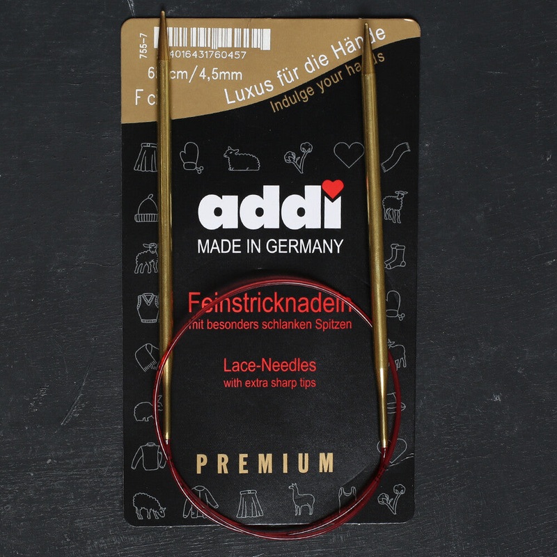 Addi 4.5mm 60cm Lace Circular Knitting Needles – 755-7