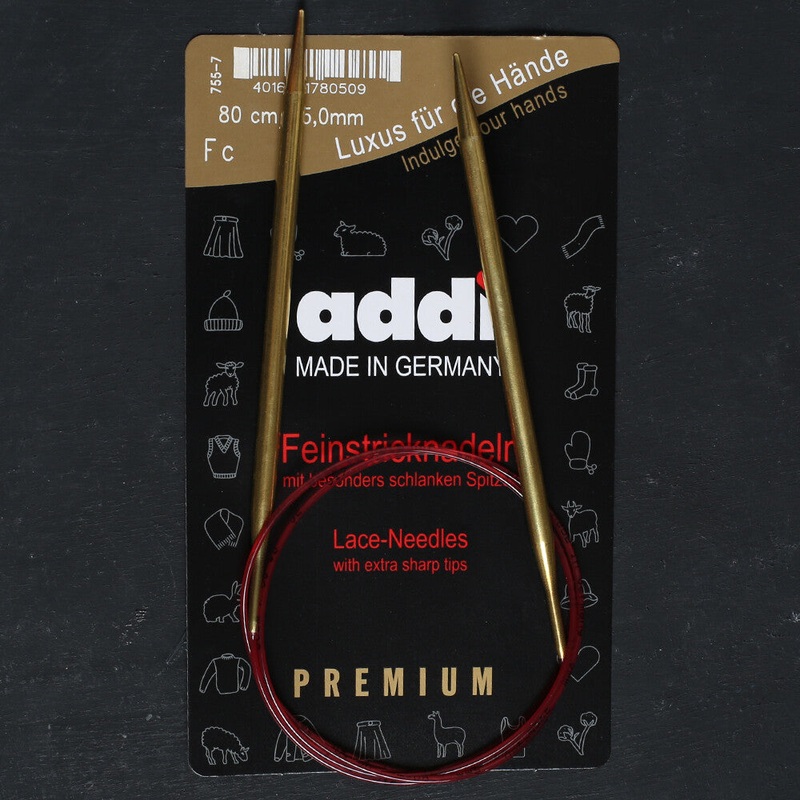 Addi 5mm 80cm Lace Circular Knitting Needles – 755-7