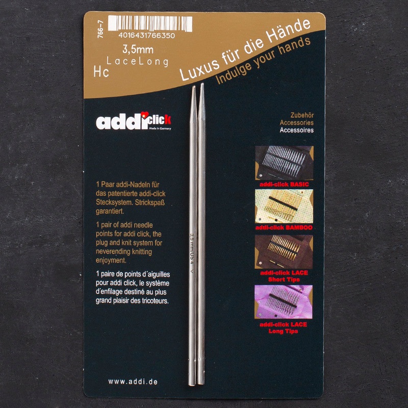 Addi Click 3.5 mm Lace Knitting Needle Tips – 766-7/3.5