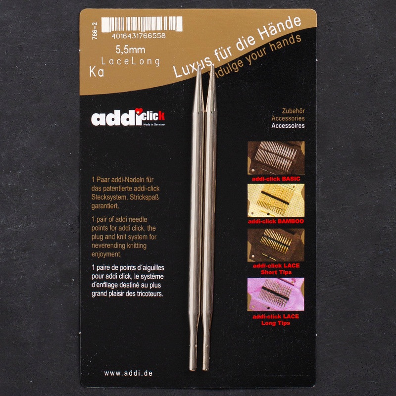 Addi Click 5,5 mm  Lace Knitting Needle Tips – 766-7/5.5