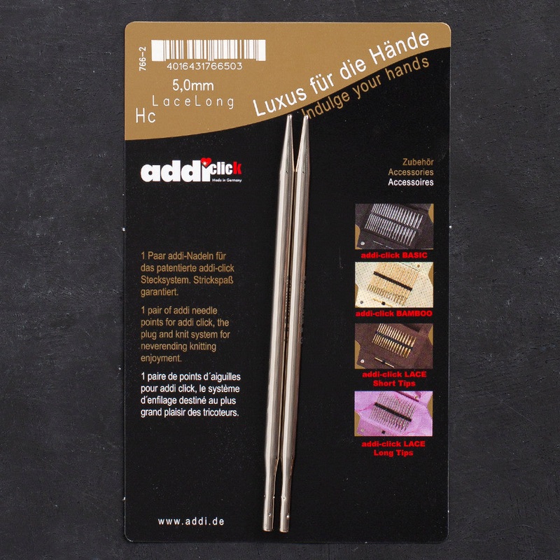 Addi Click 5 mm  Lace Knitting Needle Tips – 766-7/5