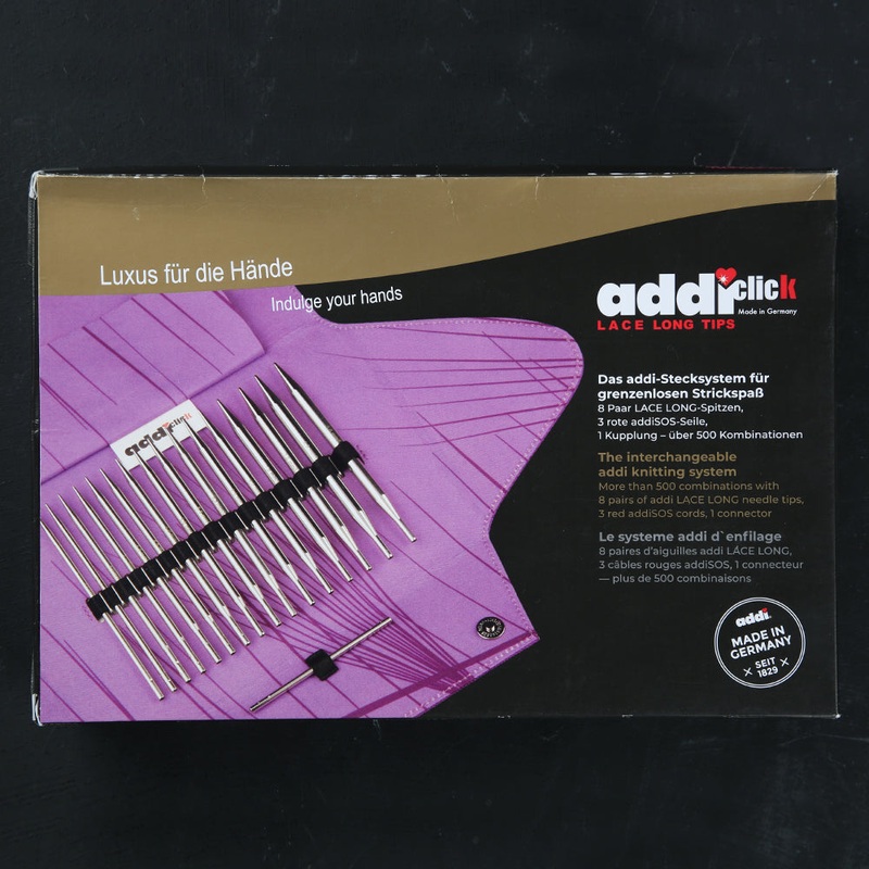 Addi Click Lace Long Tips Interchangable Circular Knitting Needles Set – 760-7