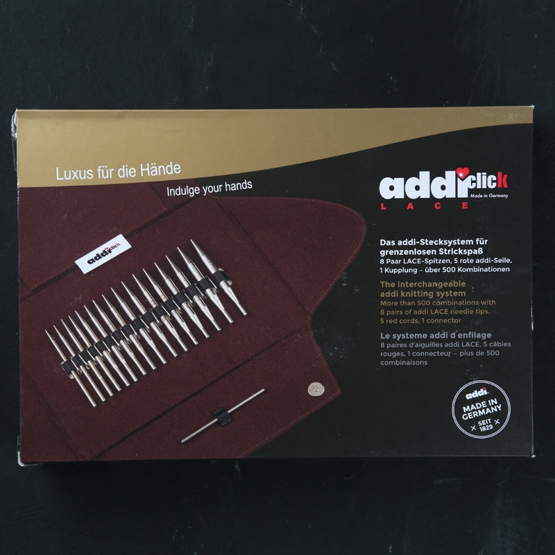 Addi Click Lace Short Tips Interchangable Circular Knitting Needles Set – 750-7