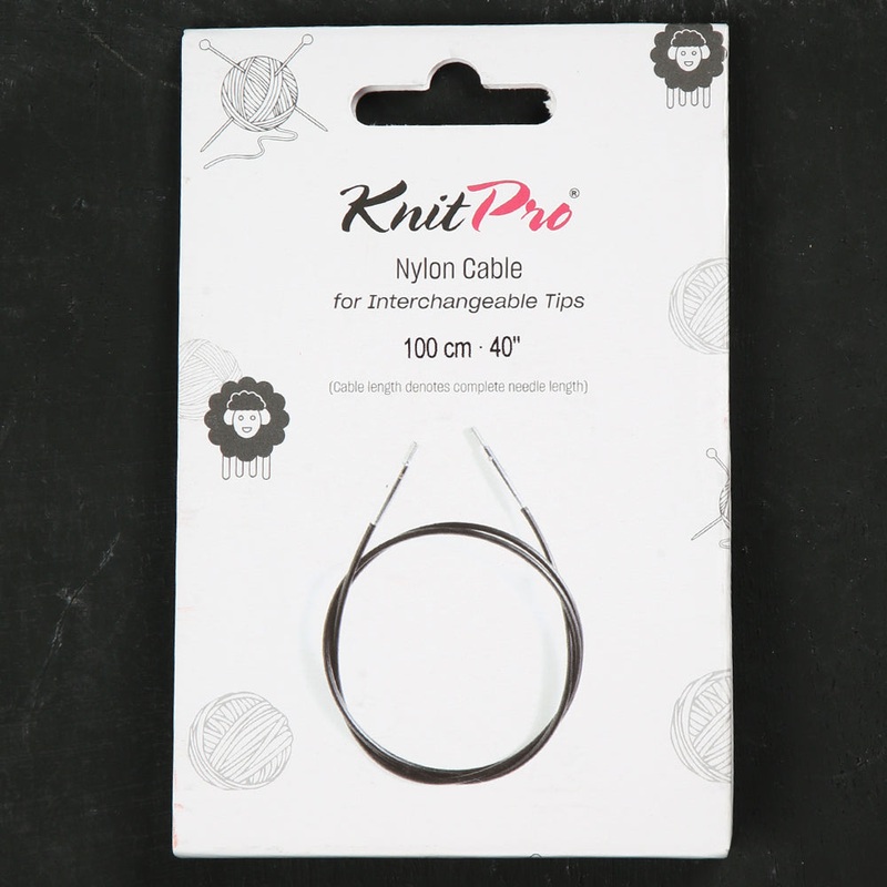 KnitPro 100 cm 1 pieces of knitting Cable, Black – 10523