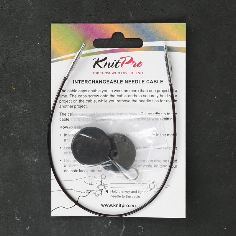 KnitPro 40 cm 1 pieces of knitting Cable, Black – 10520
