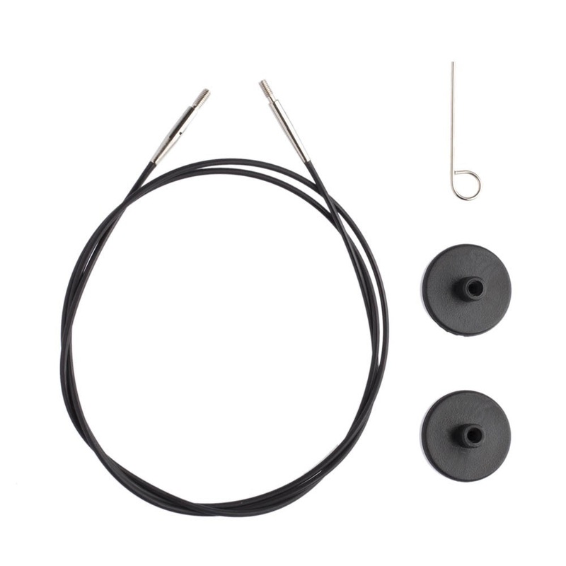 KnitPro 50 cm 1 pieces of knitting Cable, Black – 10562