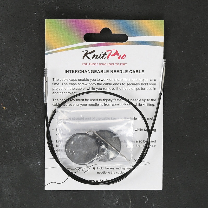 KnitPro 60 cm 1 pieces of knitting Cable, Black – 10521