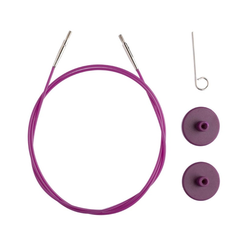 KnitPro 60 cm 1 pieces of knitting Cable, Purple – 10501