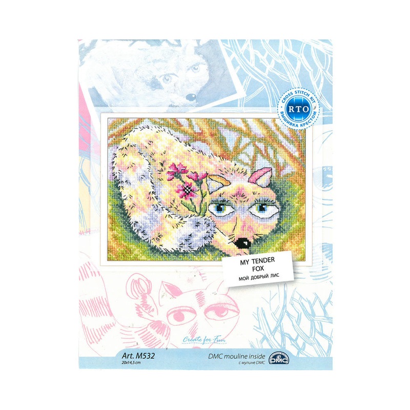 RTO Baltic 20 x 14.5 cm Cross Stitch Kit, My Tender Fox – M532