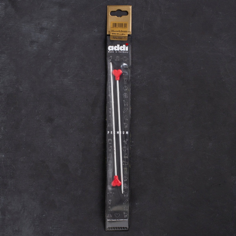 Addi 3 mm 20 cm Jacket Knitting Needles, Aluminium – 200-7/20/3