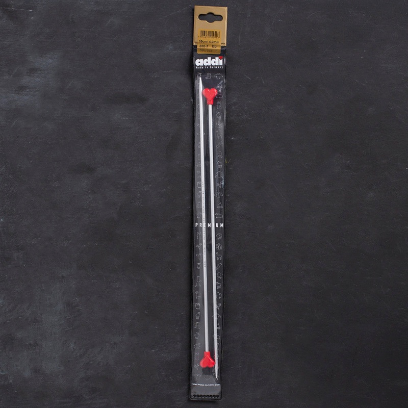 Addi 4 mm 35 cm Jacket Knitting Needles, Aluminium – 200-7/35/4