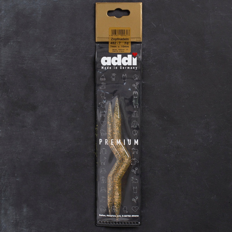 Addi 7 ve 10 mm Champagne Braid Pattern Needle – 482-7