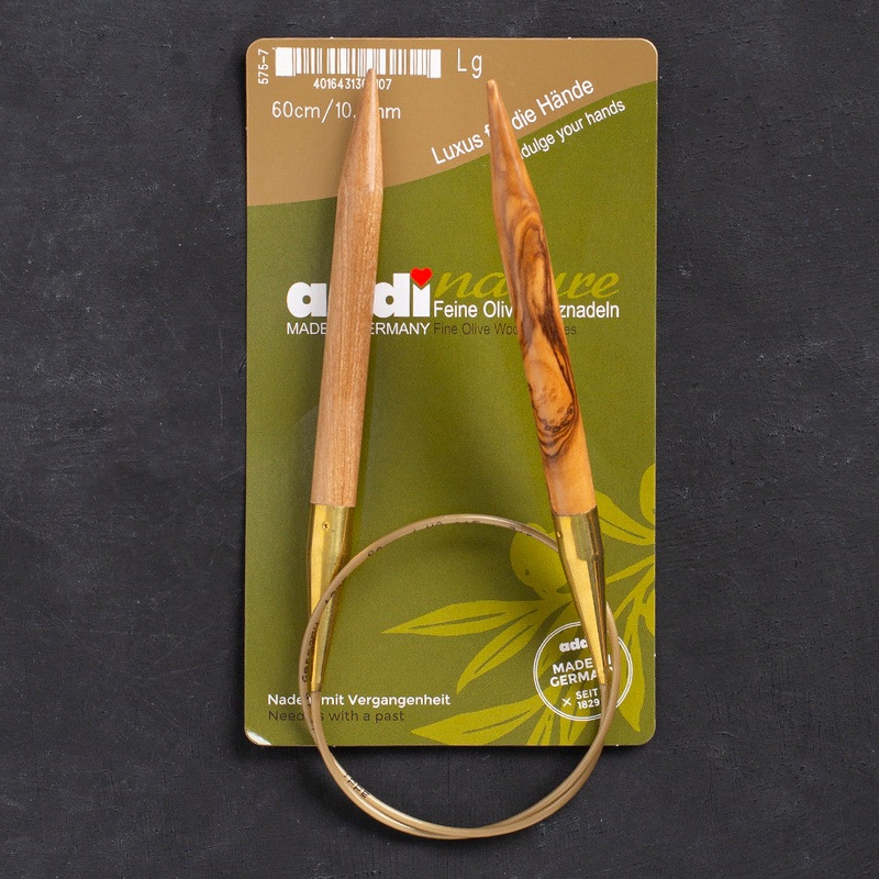 Addi Olive Wood 10mm 60cm Circular Knitting Needles – 575-7