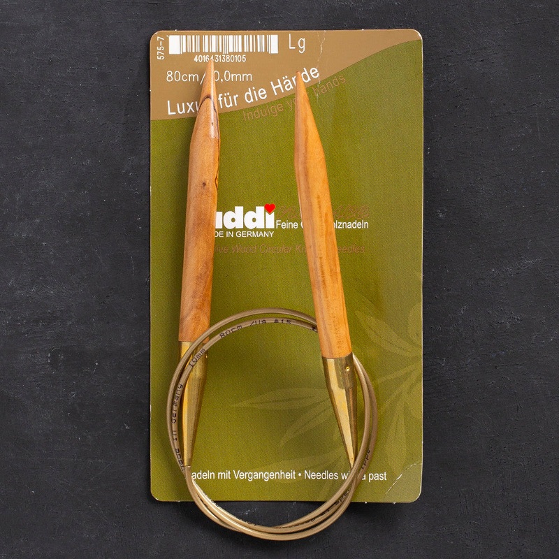 Addi Olive Wood 10mm 80cm Circular Knitting Needles – 575-7