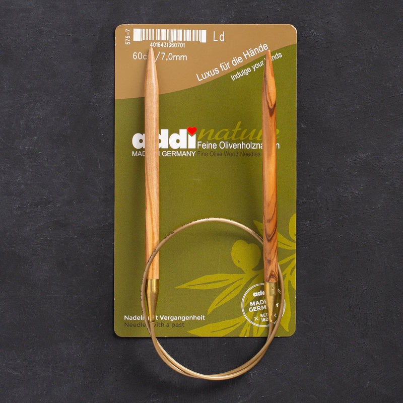 Addi Olive Wood 7mm 60cm Circular Knitting Needles – 575-7
