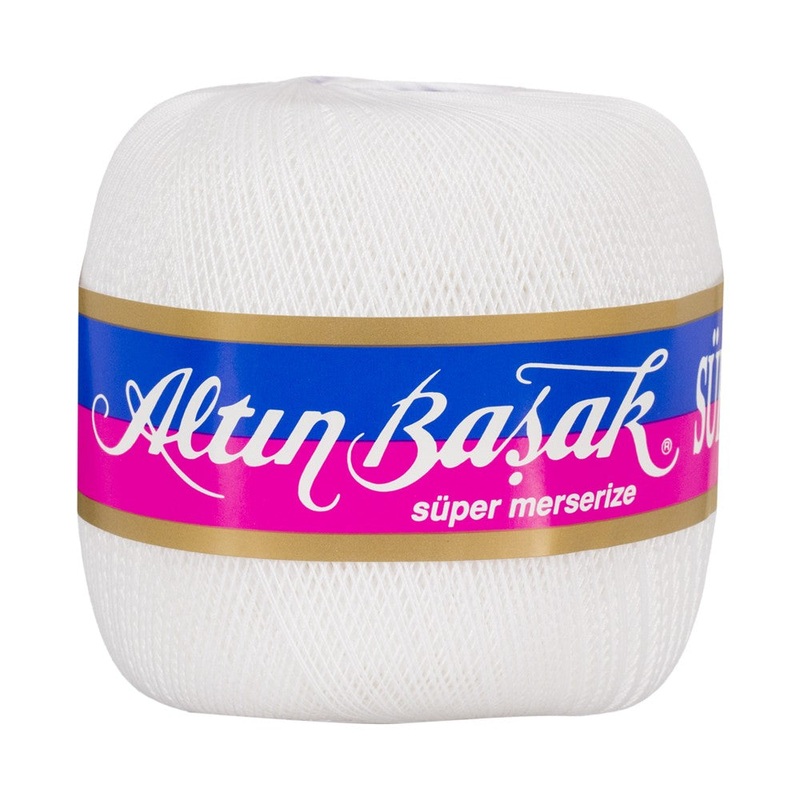 Altinbasak 100Gr Super Lace Thread Ball  50 No – White