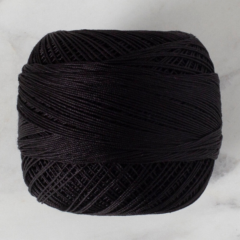 Altnbaak 20Gr 50 No Black Classic Colored Lace Thread Ball  – Black