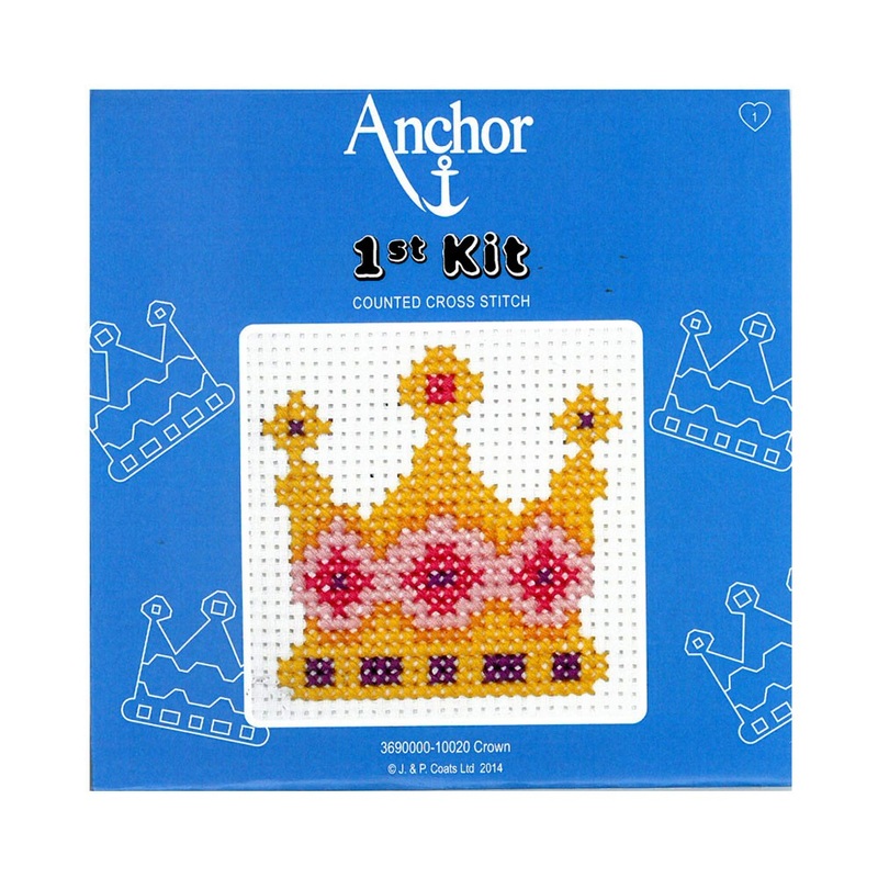 Anchor 1st Starter Cross Stitch Kit  Crown – F10020