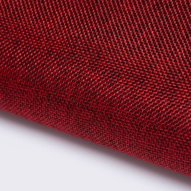 La Mia 100 cm x 1 m Jute Fabric, Claret – J04