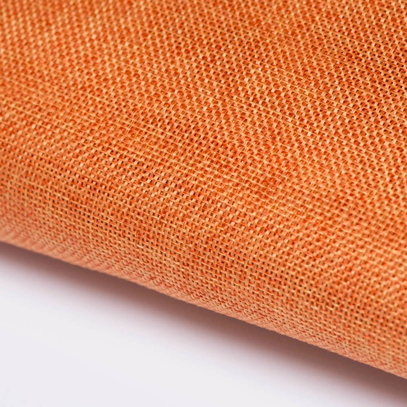 La Mia 100 cm x 1 m Jute Fabric, Orange – J08