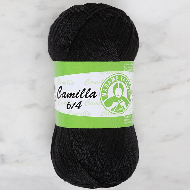 Madame Tricote Paris Camilla 50gr Knitting Yarn, Black – 9999