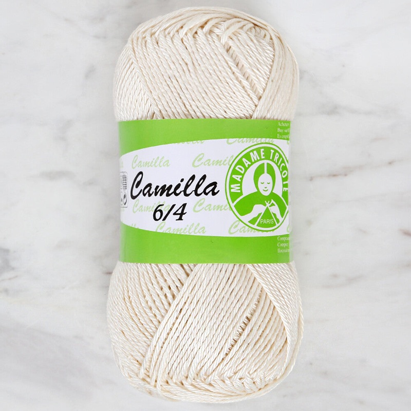 Madame Tricote Paris Camilla 50gr Knitting Yarn, White – 5306