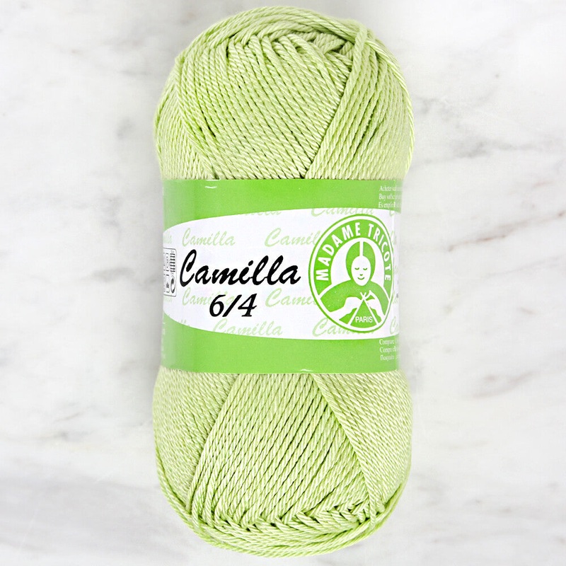 Madame Tricote Paris Camilla 50gr Knitting Yarn, Yellow Green – 5329