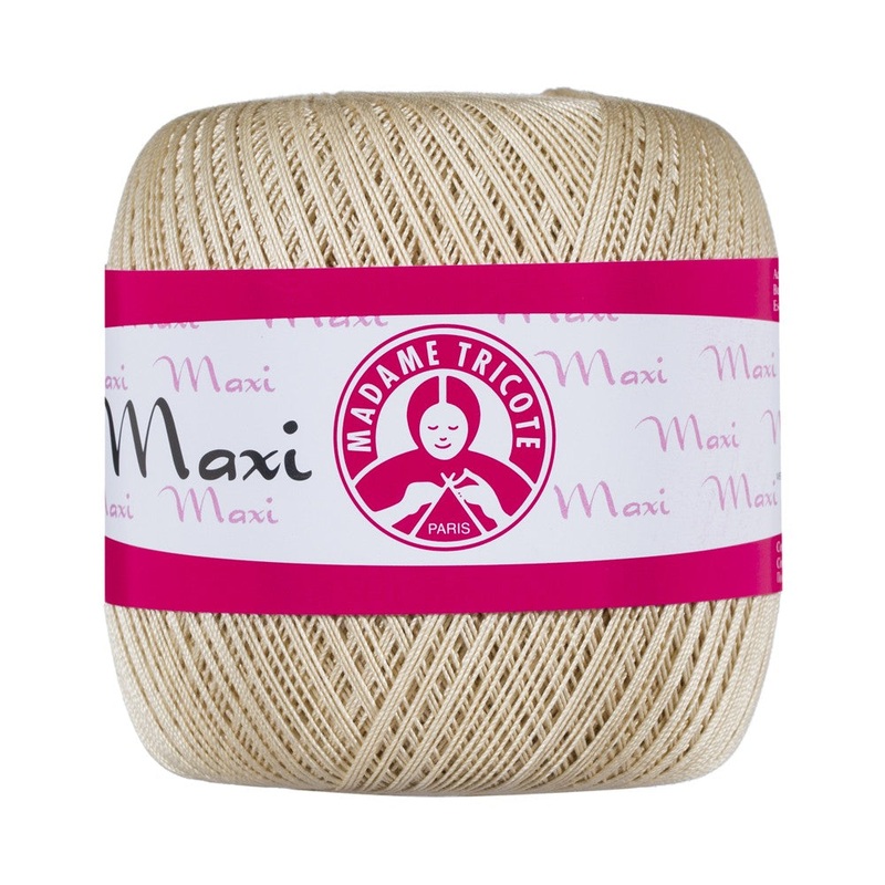 Madame Tricote Paris Maxi Lace Thread, Beige – 6300