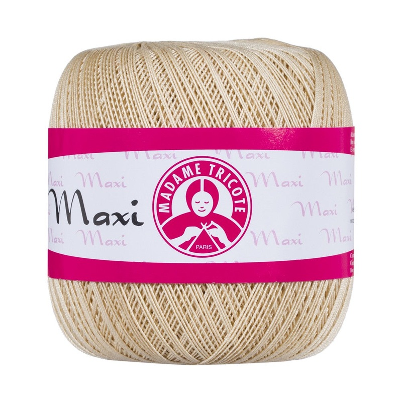 Madame Tricote Paris Maxi Lace Thread, Beige – 6301
