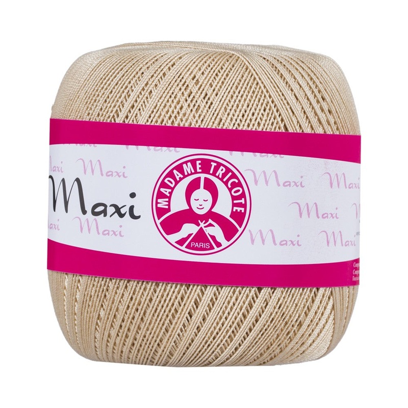 Madame Tricote Paris Maxi Lace Thread, Beige – 6311