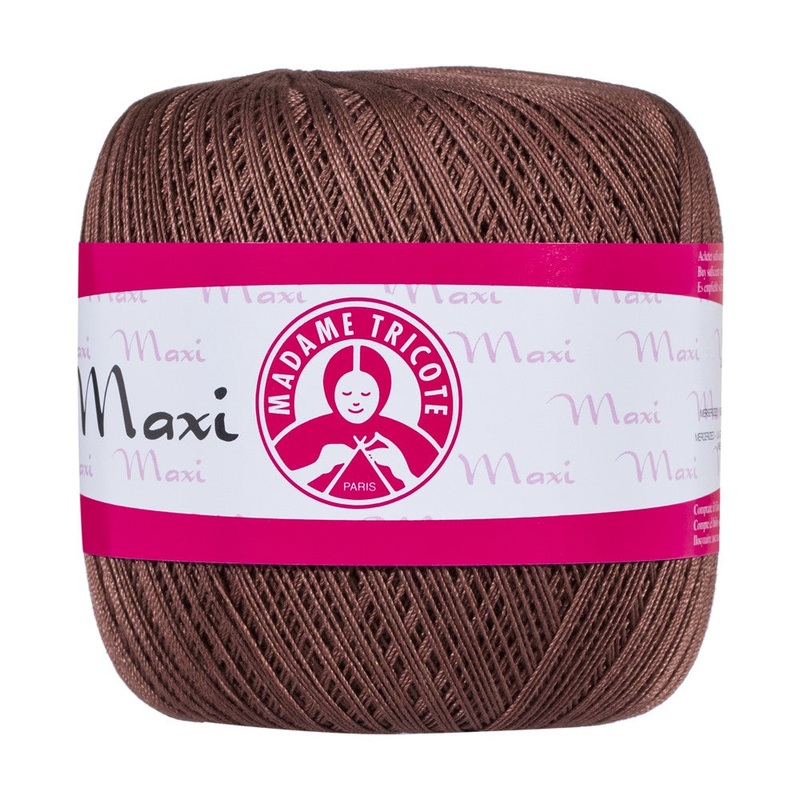 Madame Tricote Paris Maxi Lace Thread, Brown – 4655