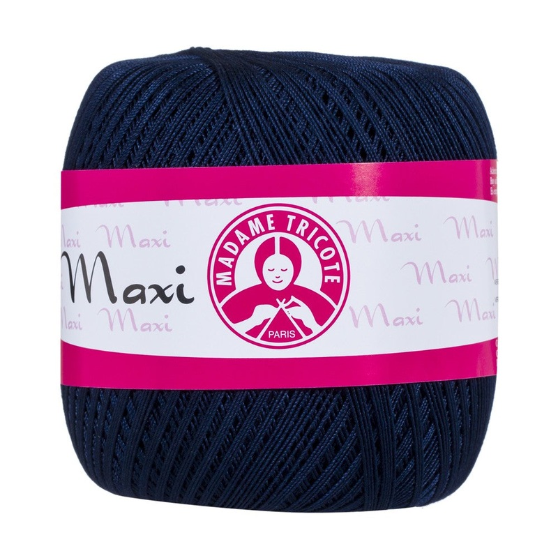 Madame Tricote Paris Maxi Lace Thread, Navy Blue – 4909