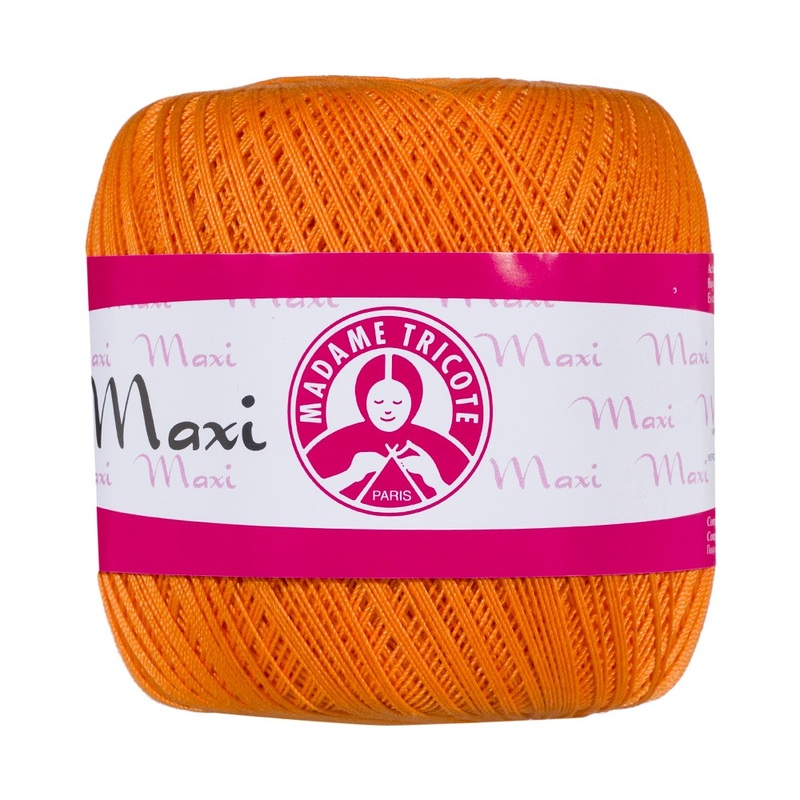 Madame Tricote Paris Maxi Lace Thread, Orange – 6350