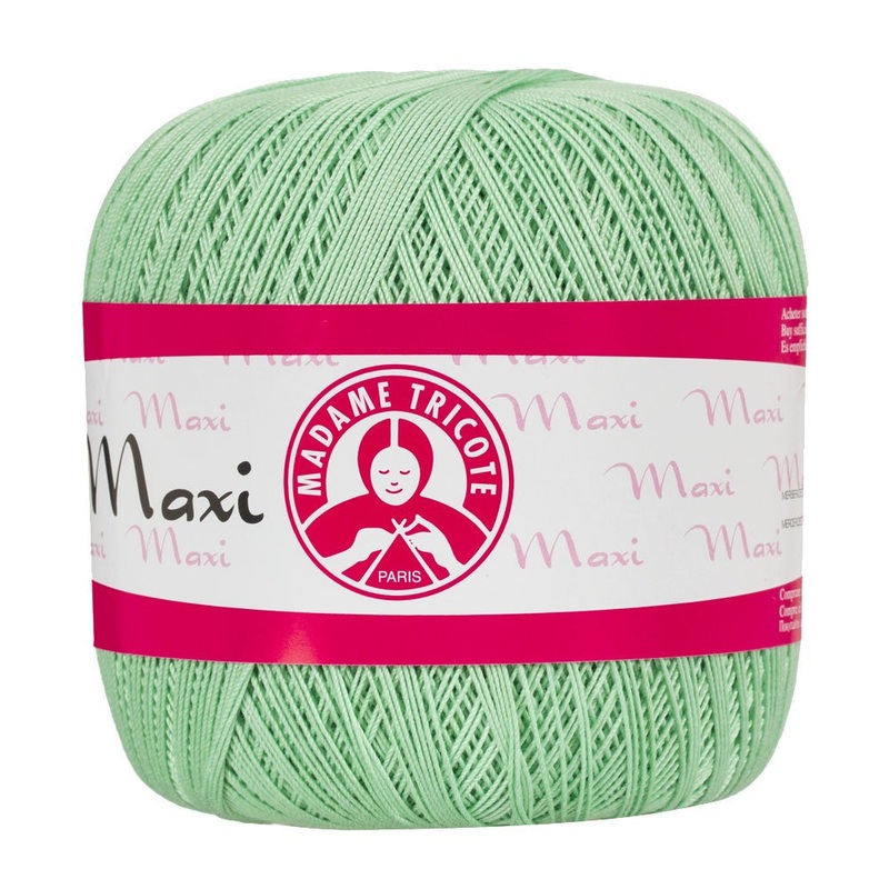 Madame Tricote Paris Maxi Lace Thread, Pastel Green – 6361