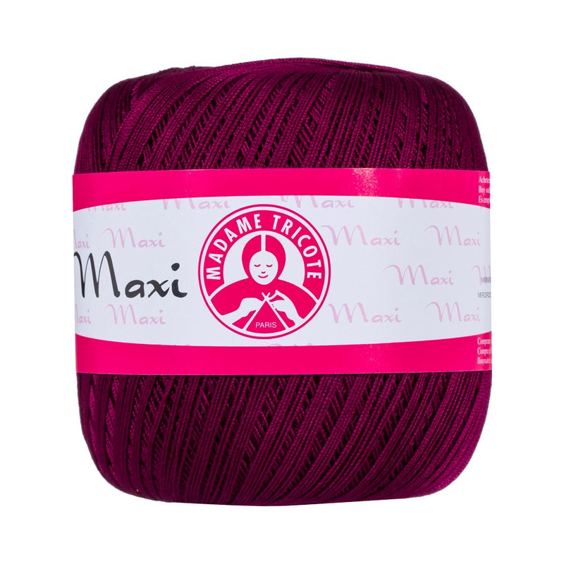 Madame Tricote Paris Maxi Lace Thread, Plum – 5537