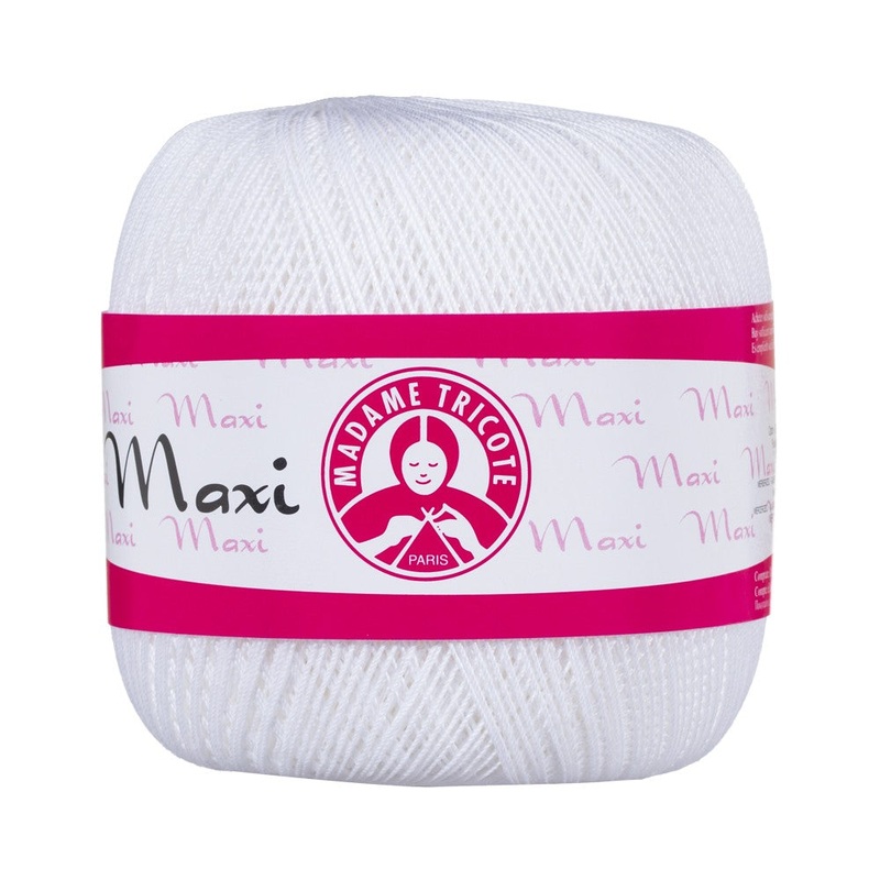 Madame Tricote Paris Maxi Lace Thread, White – 0003