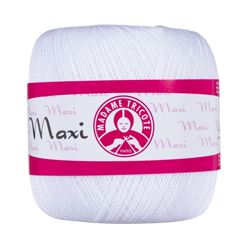 Madame Tricote Paris Maxi Lace Thread, White – 1000