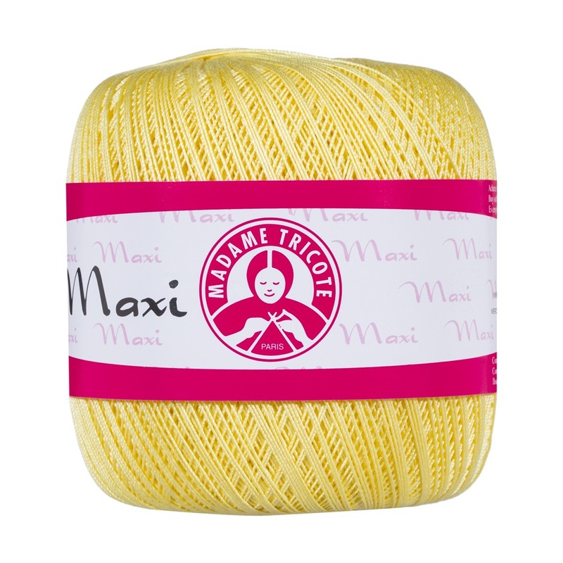 Madame Tricote Paris Maxi Lace Thread, Yellow – 6303