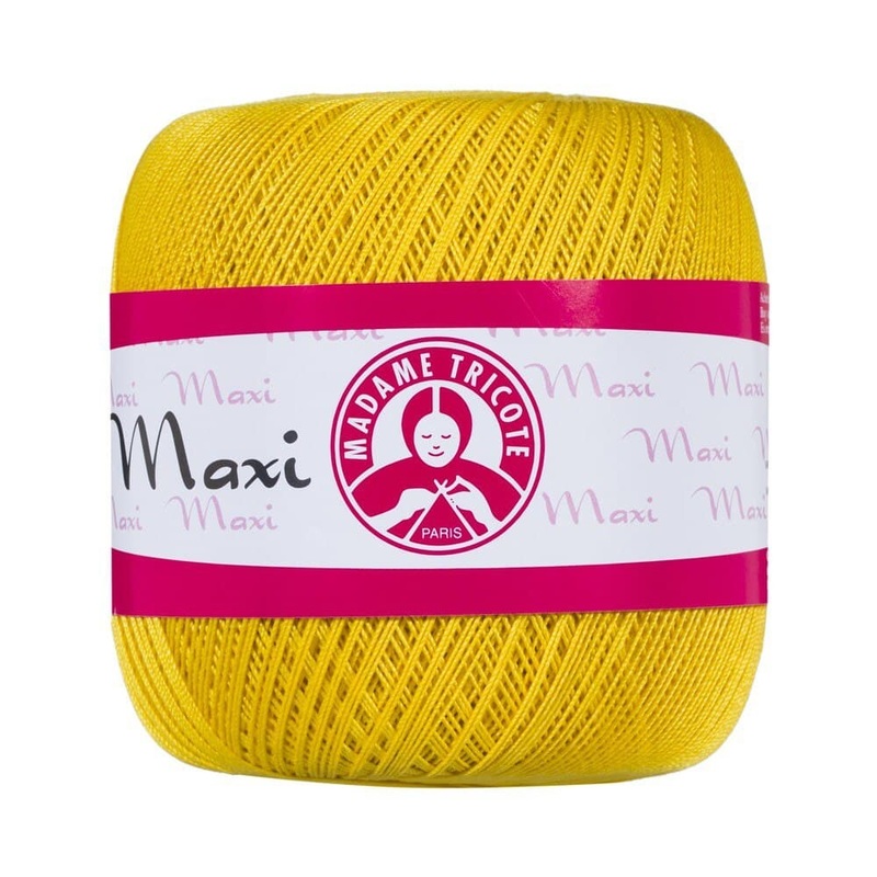 Madame Tricote Paris Maxi Lace Thread, Yellow – 6347