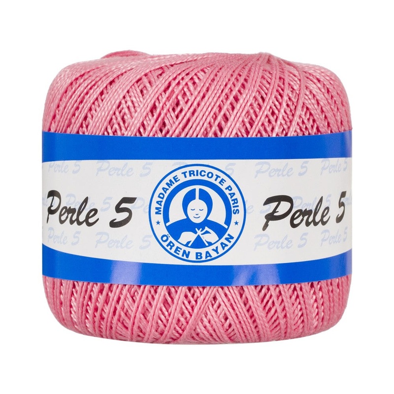 Madame Tricote Paris Perle No: 5 Lace Thread, Pink – 06312