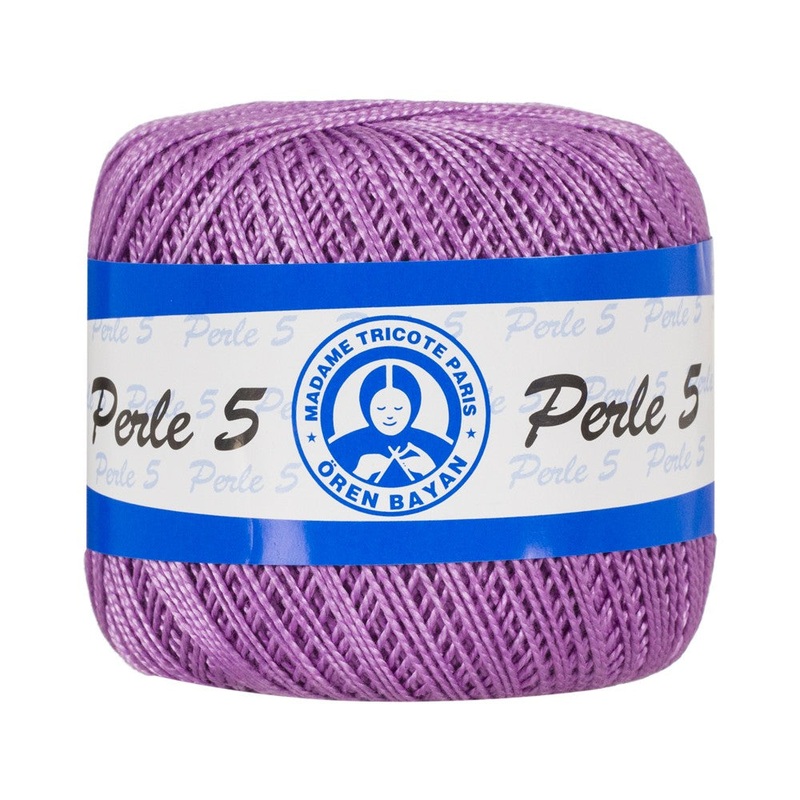Madame Tricote Paris Perle No: 5 Lace Thread, Purple – 06309