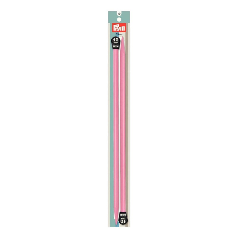 PRYM 10 mm 35 cm Colored Single Pointed Knitting Pins – 218262
