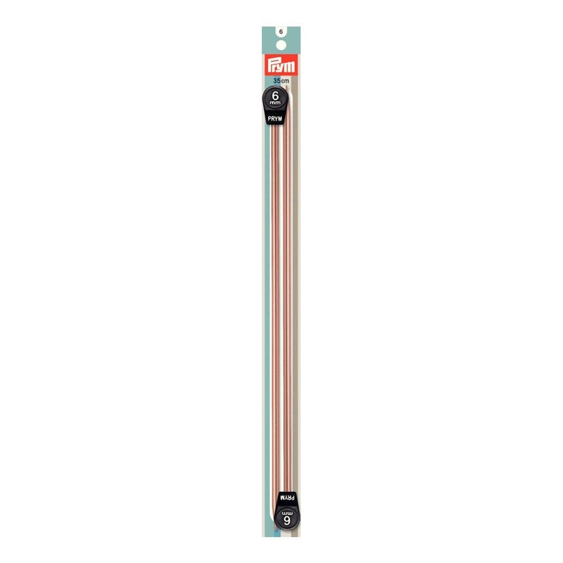 PRYM 6 mm 35 cm Aluminium Knitting Needles – 191152